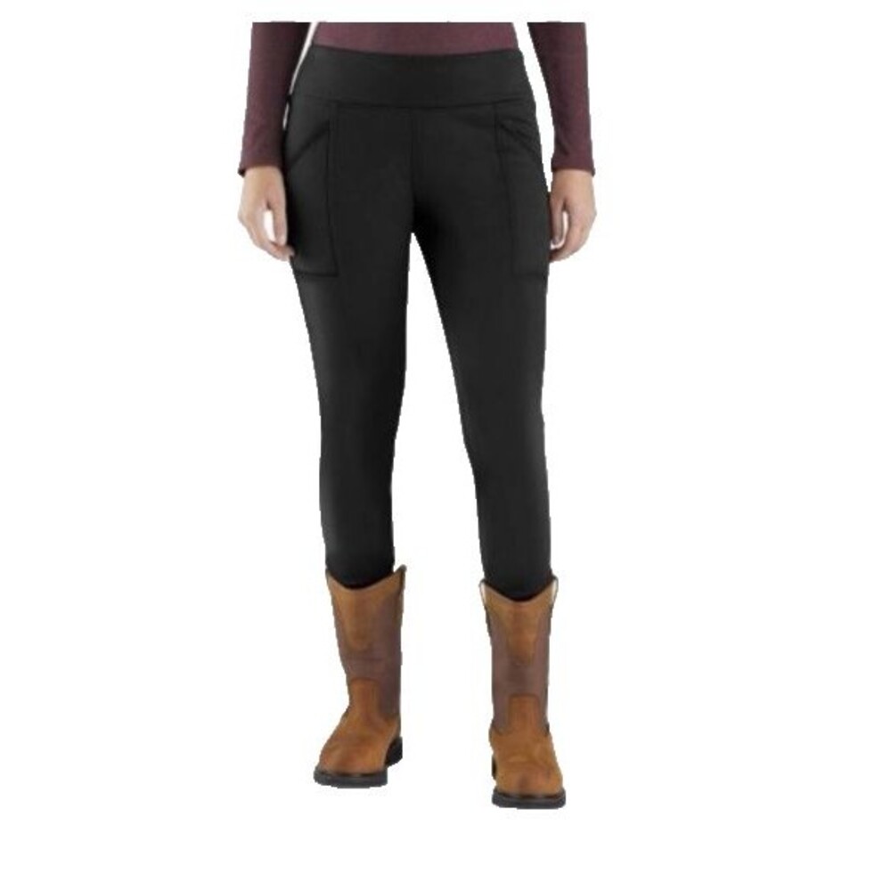 Carhartt Force Fitted Utility Leggings Women L 12-14 High Rise Pull On 105020